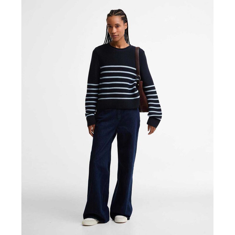 Barbour Hinton Striped Crew Neck Jumper image number 3